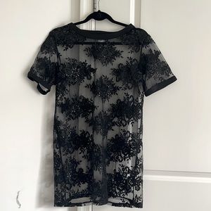 Sheer black dress